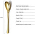 Gold Demitasse Espresso Spoons, 5.5'' Mini Coffee Spoons, Stainless Steel Small Spoons,Tea Spoons for Dessert, Set of 6, Dishwasher Safe