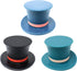 Honbay 3PCS Silicone Wine Bottle Stoppers Funny Silicone Magic Hat Wine Bottle Caps Decorative Wine Sealer Preserver