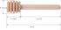 24 Pack Mini Wooden Honey Dipper Sticks - 3 inch Individually Wrapped Server for Honey Jar Dispense