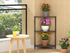3 23.2" Book Small Corner Shelf, Tier Corner Bookshelf Display for Living Room Decor, Standing Shelf Bookcase