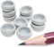 " Inch Diameter White Round Ceramic Sauce Bowls, Set of 10 Pieces Miniature Tableware