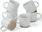 famiware Coffee Mugs for 6, 13 oz Mug Set, Dringking Cup with