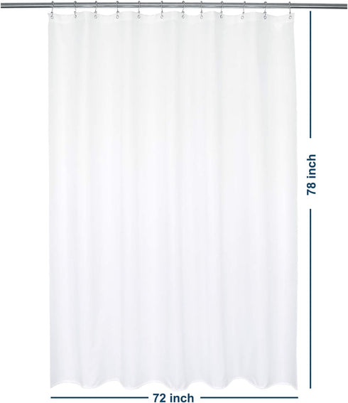 72" 78" 72x78 Inches Barossa Design Waterproof Fabric Shower Curtain or Liner Microfiber W x H - Hotel Quality, Machine