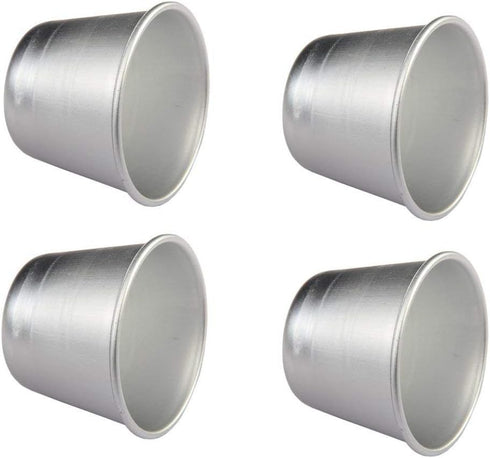 Set of 6 Nonstick Individual Tumblers for Popovers, Chocolate Molten Pans, Pudding Cups, 3 Inches