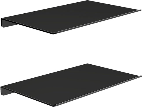 MKO 8" Small Floating Shelves for Wall, Metal Wall Mounted Shelf for