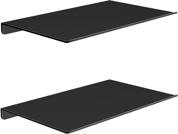 MKO 8" Small Floating Shelves for Wall, Metal Wall Mounted Shelf for