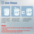 Ultrasonic Washing Machine, USB Powered Portable Turbine Washer for Traveling, Camping, Home Use (White)