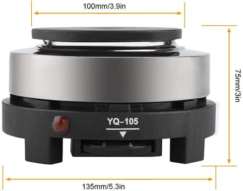 Nikou Electric Mini Stove, Portable 500W Cooking Plate Hot Plate Multifunction Home Heater (US Plug 110V)