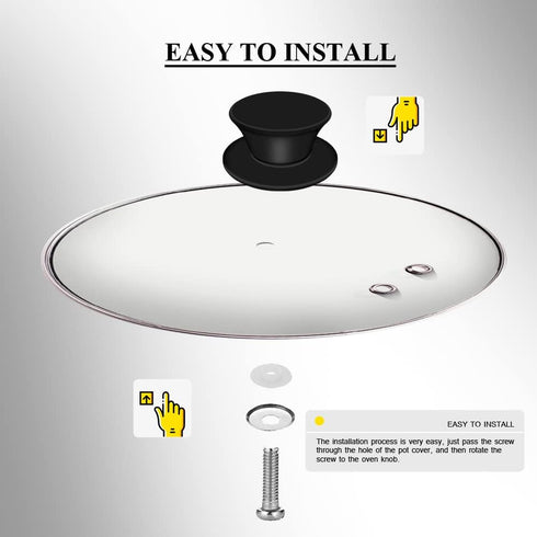 Pot Lid Knob Replacement, Silicone Universal Pan Lid Holding Handles, Heat Resistant for Kitchen Cookware