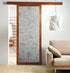 Niviy Window Privacy Film - Wheat Flower Frosted Glass Film, No Glue Door Window Covering for Office and Home