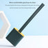 Revolutionary Silicone Flex Toilet Brush with Holder - No-Slip Long Handle, Wall Mounting Cleaning Brush Set