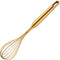 Whisk, 11.81 inch Gold 18/8(304) Stainless Steel Egg Frother/Blender, Utensils for Blending, Whisking, Stirring