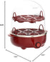 bella Rapid Electric Egg Cooker - 14 Egg Capacity Omelet Maker with Auto Shut Off, Red
