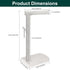 Hand Towel Stand for Bathroom with Marble Base, 304 Stainless Steel L Shape Towel Rack, Free-Standing Bar for Kitchen