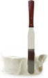 Straight Cake Icing Spatula Set of 3, Professional Stainless Steel Decorating Frosting Spatulas, Wooden Handle
