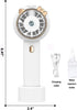 Portable USB Rechargeable Handheld Spray Mini Fan, Misting Fan with 3 Speeds (Cat Series, Pink)