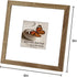 8x8 4x4 8 8 Set 15 Memory Island with Photo Frames for Wall and Tabletop Display, by Walnut Wood Picture Frames with HD