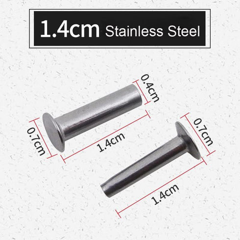 9 Sets Kitchen Knife Handle Screw Fixing Rivet Nuts, Chef Knives Cutter Wooden Grip Screws