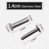 9 Sets Kitchen Knife Handle Screw Fixing Rivet Nuts, Chef Knives Cutter Wooden Grip Screws