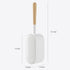 Diveotree Round-1pack) Toilet Cleaner Brush, Toilet Brush and Holder for Dead Corner Cleaning, Wall Mounted Toilet Bowl