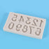 Gray Silicone Fondant Molds 3D Number 0-9 Fondant Chocolate Baking Molds For Cake Decorating Cupcake Topper Candy Chocolate Gum Paste Polymer Clay Fondant and Gum Paste Molds Pastry and Baking Molds