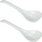 2 Pack Porcelain Serving Spoon Soup Ladles - 9 Inch Long for Serving, Cooking, Mixing Stews, Noodles, Rice