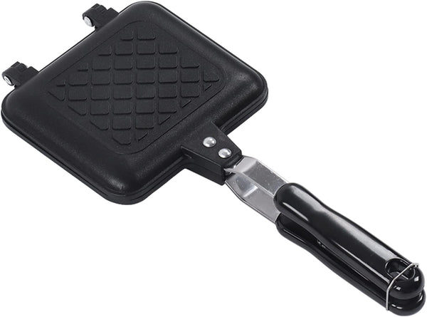 Pwshymi Double Sided Frying Pan, Aluminum Alloy Nonstick Sandwich Pan for Toaster, Breakfast Sandwich Maker