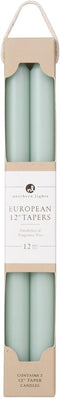 Northern Lights Candles - 12" 2PK Premium Tapers, Pistachio - 72856