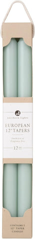 Northern Lights Candles - 12" 2PK Premium Tapers, Pistachio - 72856