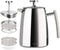 Secura 17-Ounce French Press Coffee Maker, 304 Stainless Steel Insulated with Extra Screen