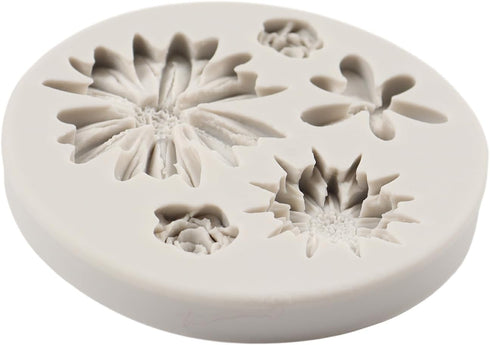 Chrysanthemum Flower Silicone Mold, Daisy Flower Fondant Molds for Cake Decoration, Cupcake Topper, Chocolate Candy,