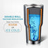 30 oz Tumbler, Double Wall Stainless Steel Insulated Travel Mug with Lid for Hot and Cool Beverages
