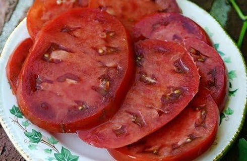Harley Seeds 30 Paul Robeson Tomato Seeds, Heirloom Non-GMO, Low Acid, Indeterminate, Open-Pollinated, Rich Flavor