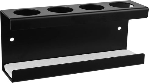 4 Adorila Wall Mounted Electric Toothbrush Holder, Slots Stand with Diatomite Dish, Storage Rack Compatible