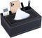 PU Leather Tissue Box Cover, Multifunctional Holder with Stationery Remote Control Box, Elegant Home Napkin Holder