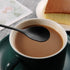 AnSaw Elegant Black Leaf Coffee Spoons, 10-Piece Mini Stainless Steel Espresso & Dessert Spoons