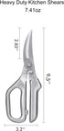 LIVINGO Kitchen Scissors - Heavy Duty Poultry Shears Sharp Cutting Food Chicken Bone Meat Vegetable for Cooking