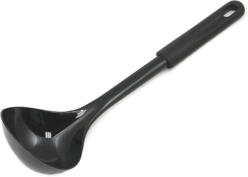 Chef Craft Basic 12 Inch Nylon Cooking/Serving Ladle, Black Kitchen Utensil
