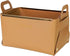 Decorative Faux Leather Basket,Small Catchall Basket for Entryway Bedside Dresser End table,Foldable