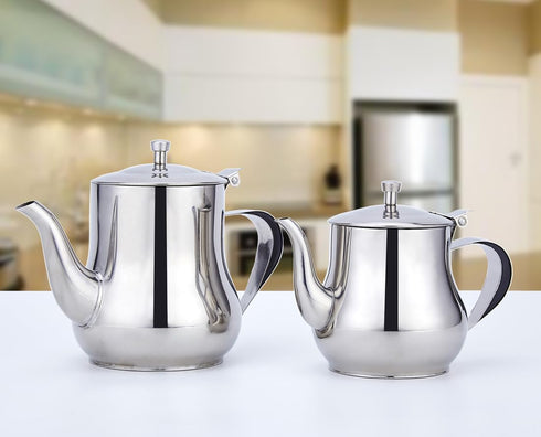 SANQIAHOME 570ml (20Oz) Stainless Steel Small Teapot