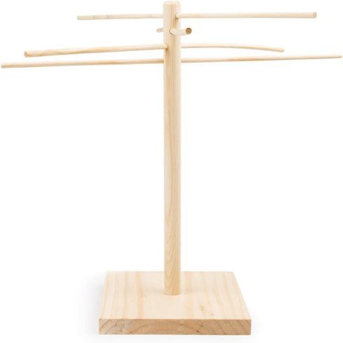 17.4" Fox Run Collapsible Pasta Drying Rack, Wood