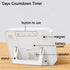 Digital Countdown Days Timer Clock, 9999 Days Count Down Timer with Strong Magnetic Back for Kitchen Cooking