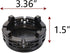 3.35"x1.5" Ebony Wood Base Pedestal Traditional Craft Display Stand Wooden Base Oriental Vase Stand Decoration Teapot