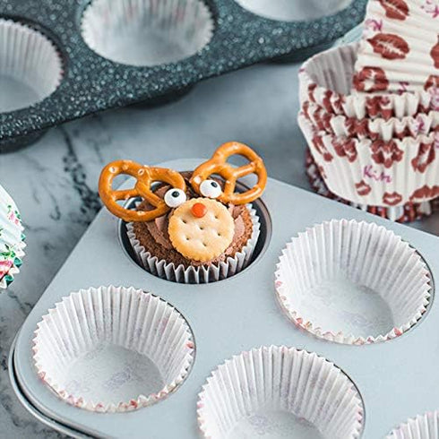 600PCS/Set Muffin Cupcake Paper Cups, Cake Forms Cupcake Liner Baking Muffin Box Party Tray Decorating Tools