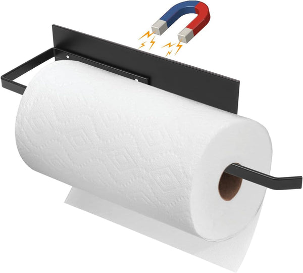 Magnetic Paper Towel Holder for Fridge, Wall Mount Toilet Paper Roll Rack, Organizer for Bathroom, Kitchen, RV, Pantry