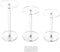 QWORK Round Acrylic Display Stand, Premium Clear Round Riser Stands, Set of