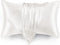 Love's cabin Satin Pillowcase for Hair and Skin, Queen Size Set of 2, Ivory, Satin Cooling Pillow Cover