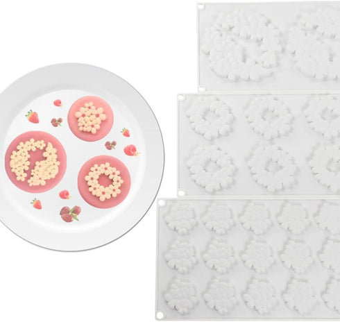 Flower Cloud Shaped Donut Silicone Mold, DIY Chocolate Baking Tools, Cake Decoration Accessories Bakeware