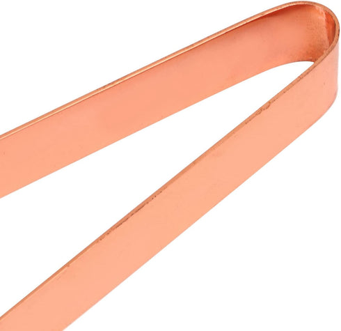 Ice Tongs for Sugar Cubes, Stainless Steel Serving Tongs for Appetizers, Kitchen Tongs for Tea Party (Copper Plating)