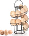 OBVIS Spiral Egg Skelter Dispenser Rack Metal Storage Holder Display Countertop Black